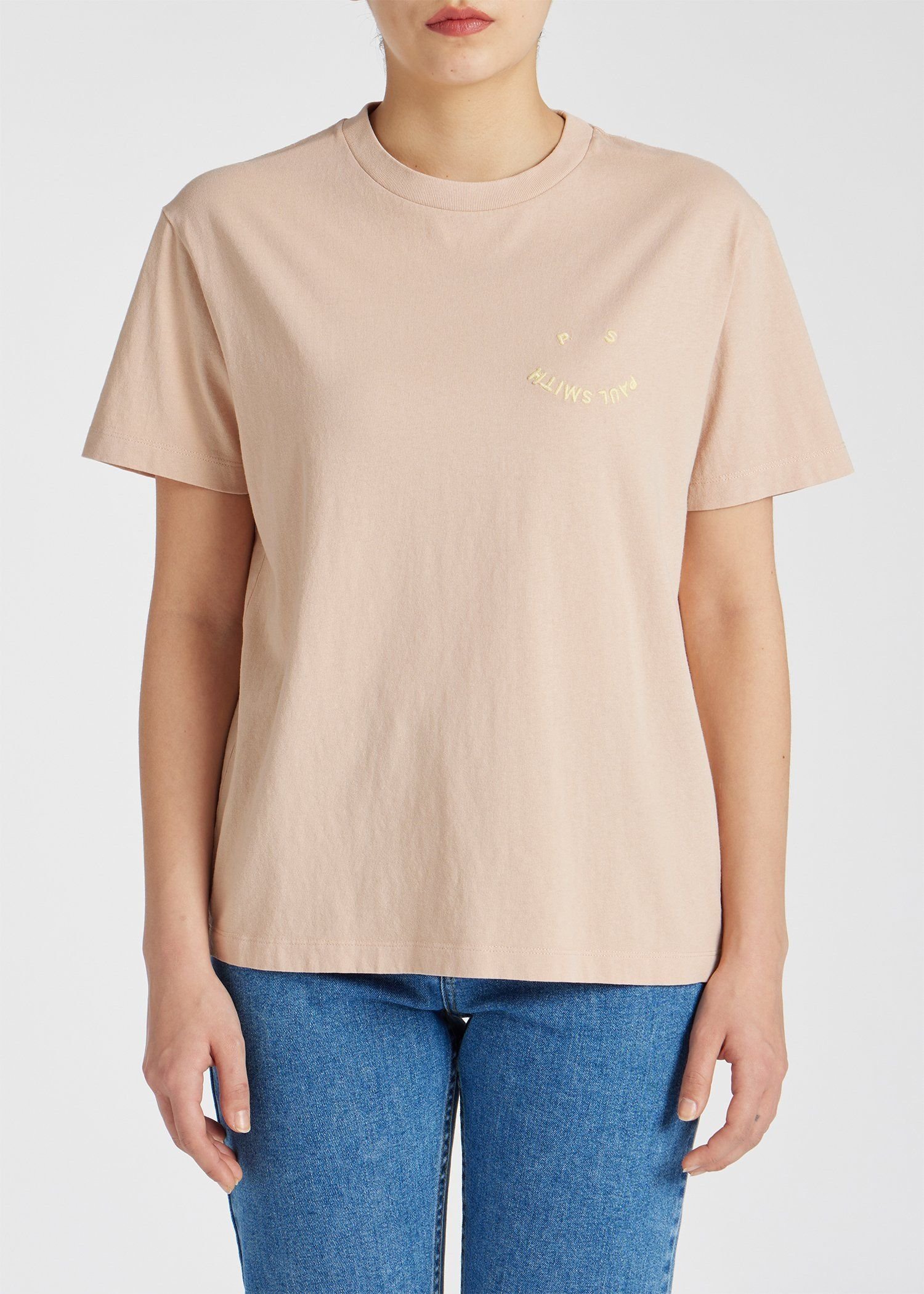 ウィメンズ "Happy" ヴィンテージ 半袖Tシャツ ポール・スミス トップス カットソー・Tシャツ ベージュ