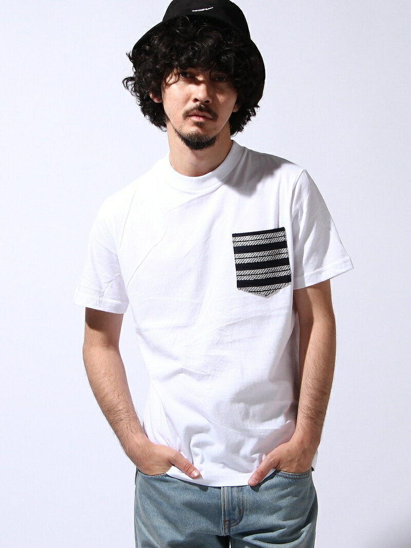 GLOBAL WORK (M)ハリポケTSS グローバルワーク トップス カットソー・Tシャツ グレー ネイビー ホワイト