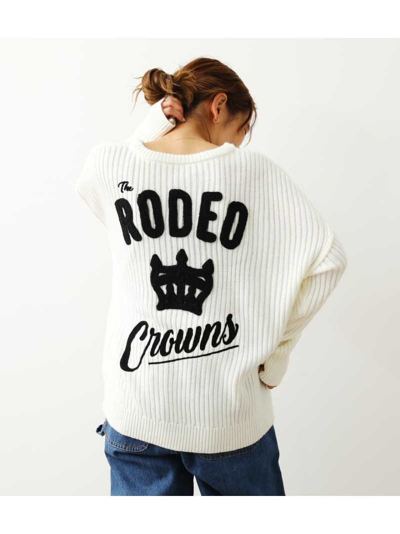 【SALE／50%OFF】RODEO CROWNS WIDE BOWL RCSロービングニットトップス ロデオクラウンズワイドボウル トップス ニット グリーン レッド グレー ホワイトのサムネイル