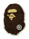 A BATHING APE APE HEAD RUG MAT M ア ベイシング エイプ インテリア 生活雑貨 カーペット ラグ マット ブラウン【送料無料】