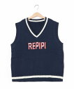 【SALE/40%OFF】REPIPI repipi armario/(K)ルーズカラーベスト ニッキー トップス ベスト・ジレ グリーン ピンク ネイビー ホ...