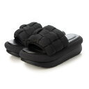 【SALE/50%OFF】EVOL パデッドメッシュプラットフォームサンダル イーボル シューズ・靴 サンダル ブラック ホワイト【送料無料】