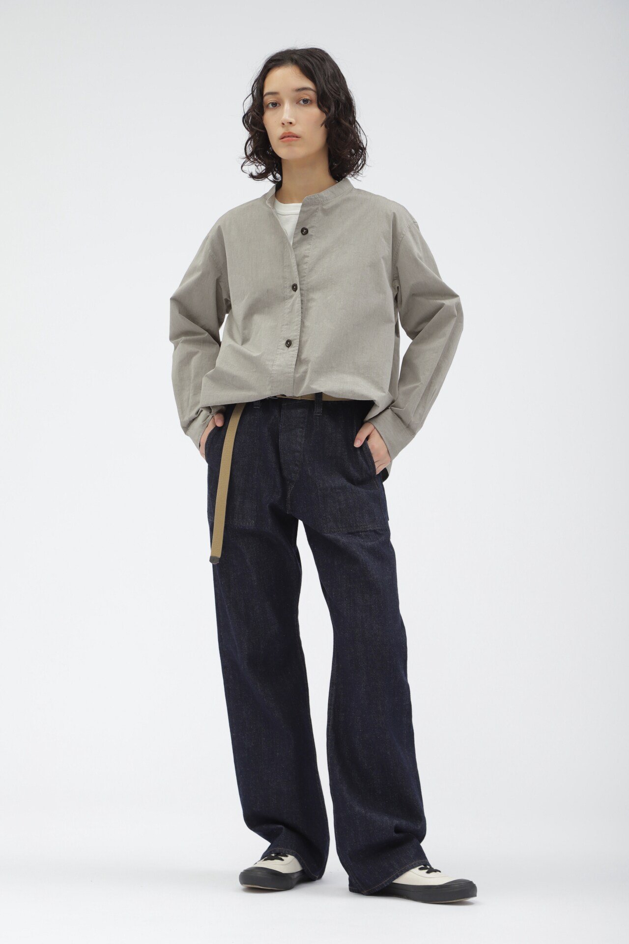 MHL. CANTON DENIM マーガレット・ハウエル パンツ その他のパンツ ブルー