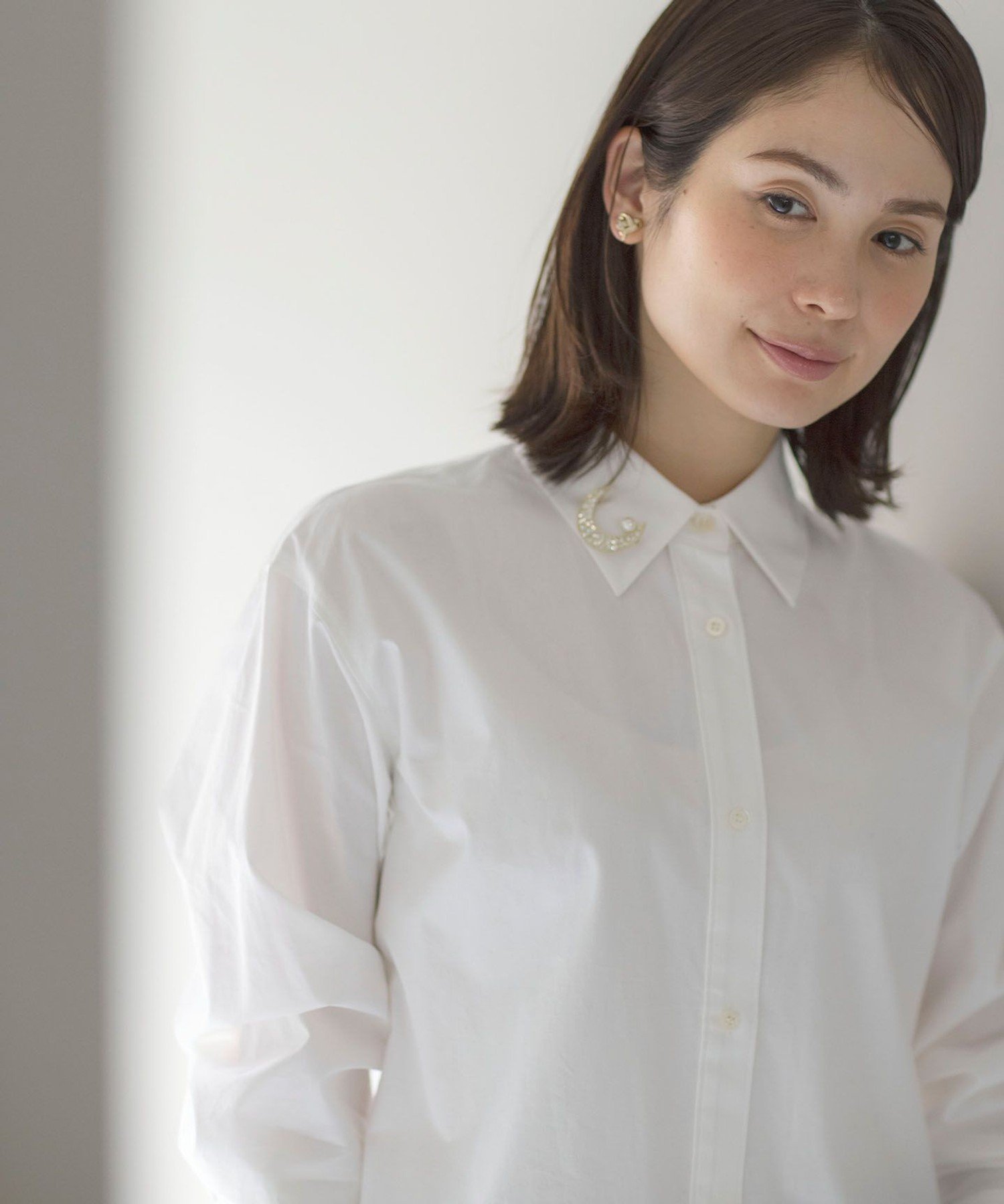 【SALE／40%OFF】組曲 コットンシャーティング ベーシックシャツ クミキョク トッ...