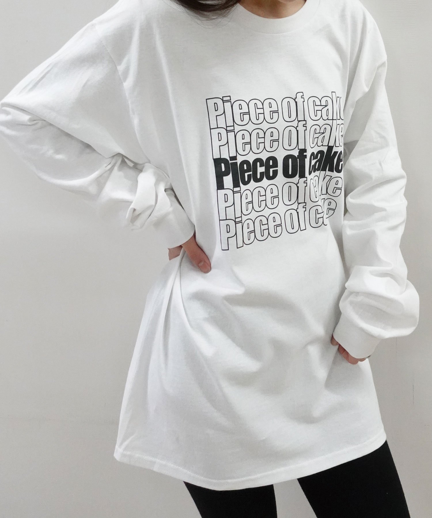 【SALE／61%OFF】CORNERS piece of cakeプリント長袖Tシャツ コーナーズ トップス カットソー・Tシャツ..