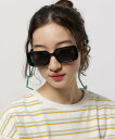 【SALE/50%OFF】niko and ... オリジナルレクタングルサングラス ニコアンド ファッション雑貨 サングラス ブラック ブラウン