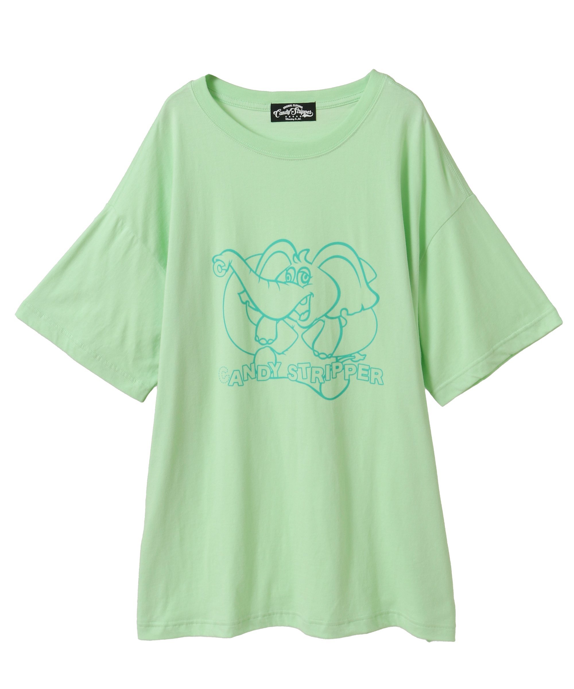 【SALE／50%OFF】Candy Stripper CS ELEPHANT BIG TEE キャンディストリッパー トップス カットソー・Tシャツ ブルー ブラック ホワイト