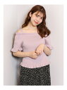 【SALE/50%OFF】【S】3WAYフリルオフショル ダズリン ニット【RBA_S】【RBA_E】
