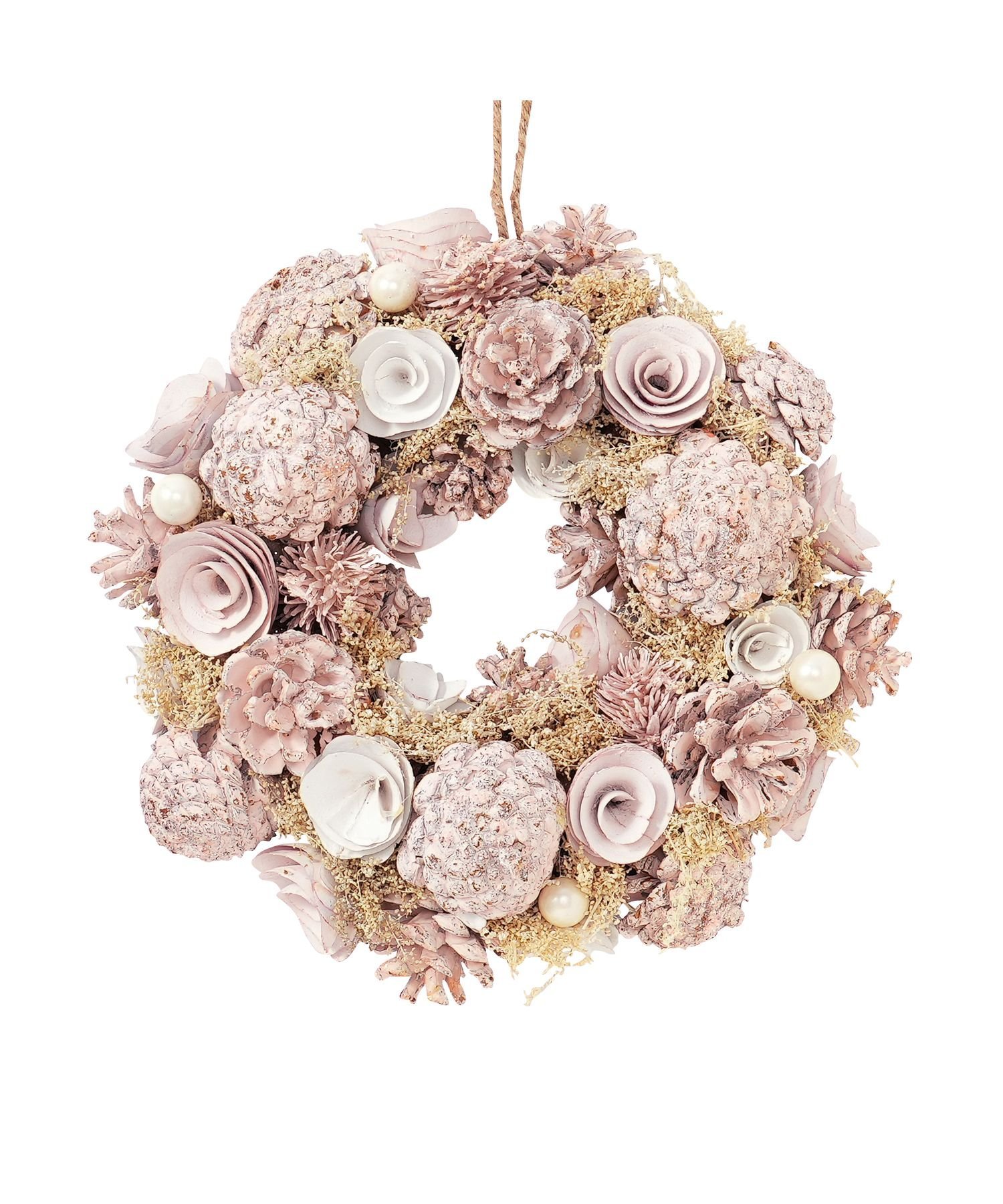 Francfranc リース M ピンク フランフラン インテリア・生活雑貨 オブジェ・置物・アート ピンクのサムネイル