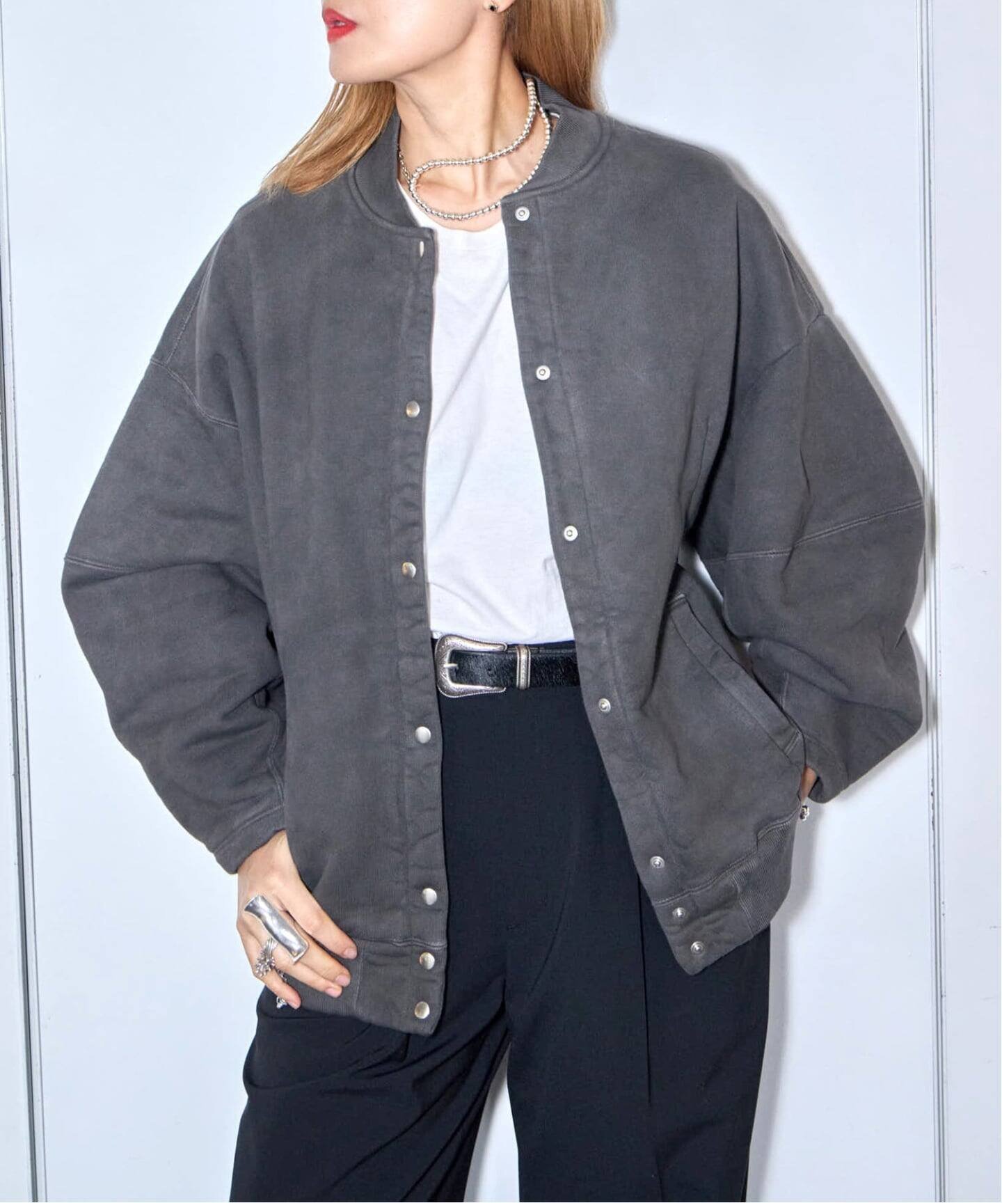 CITYSHOP 《予約》SEEALL 別注 ERGONOMIC SNAP CARDIGAN [BLACK]:スウェット シティーショップ トップス スウェット・トレーナー ブラック【送料無料】