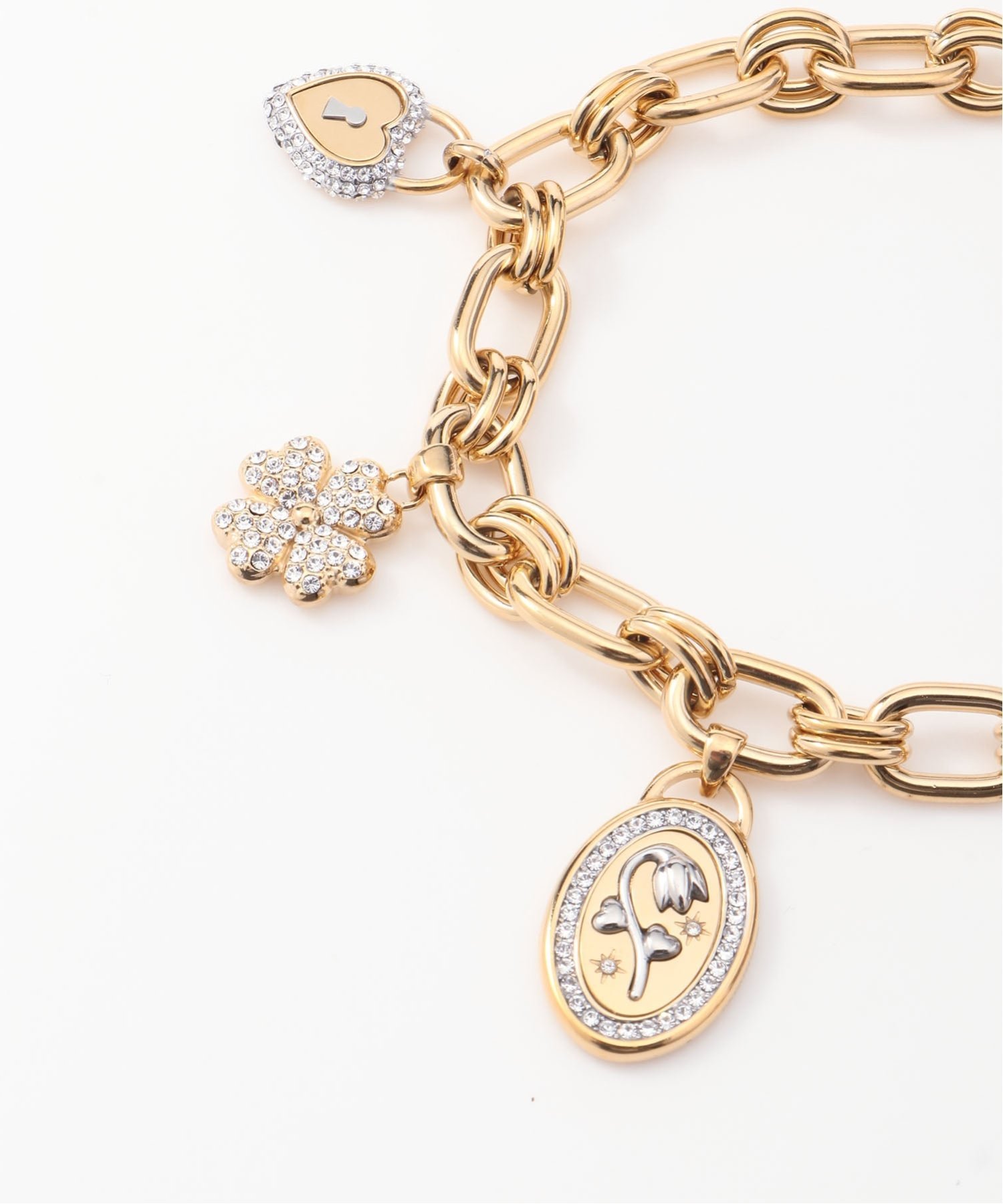 GUESS GUESS/(W)LOVE BITES Charm Bracelet ブレスレット アクセサリー ゲス アクセサリー・腕時計 ブレスレット・バングル ゴールド【送料無料】