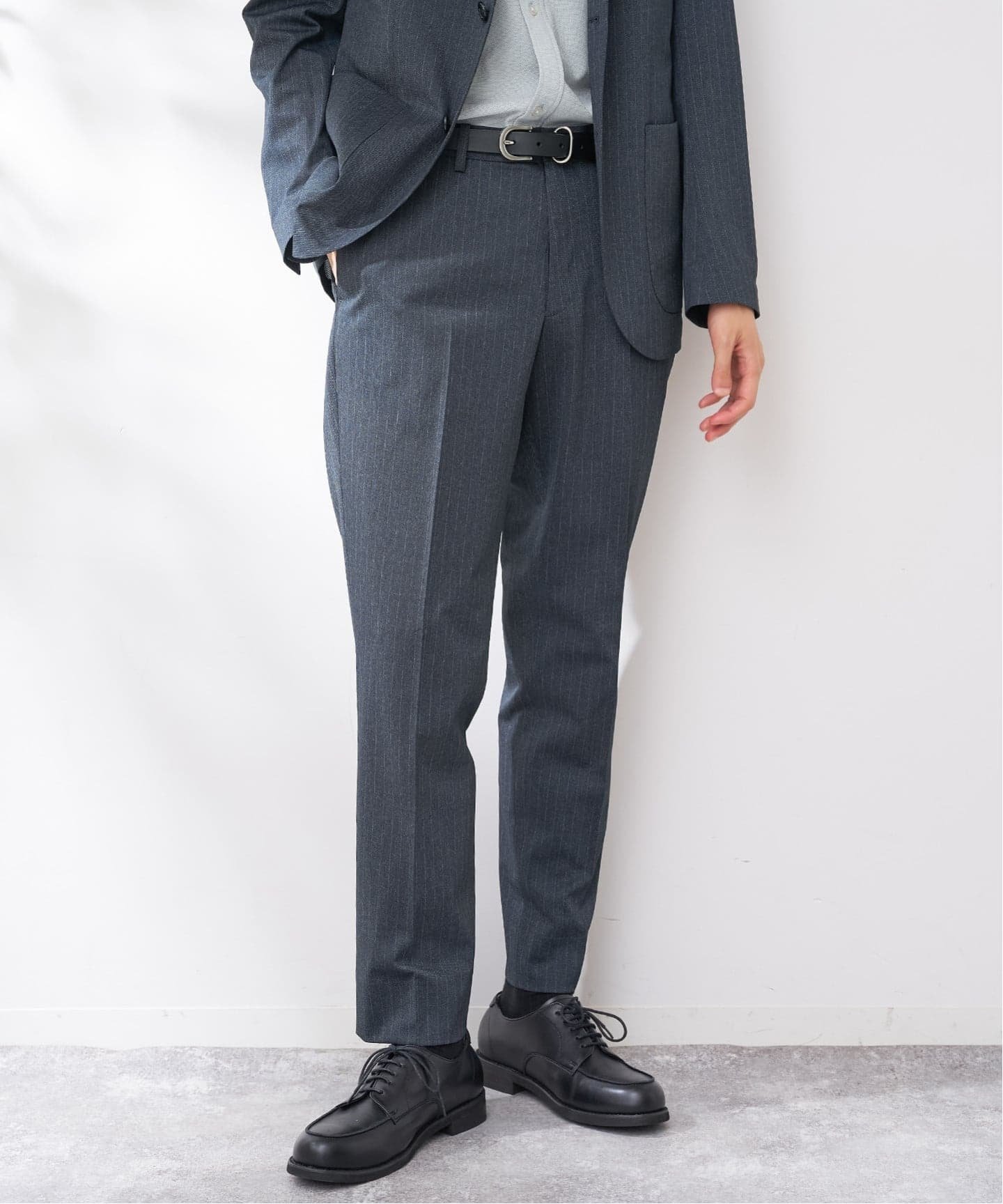 【SALE／40%OFF】B.C STOCK ICE JET ストライプ ストレッチパンツ ベーセーストック パンツ スラックス・ドレスパンツ グレー ネイビー【送料無料】
