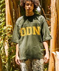 GO SLOW CARAVAN go slow caravan/(M)超ヘビーUSA/C ODN フットボ-ルTEE ゴースローキャラバン トップス カットソー・Tシャツ ブラック ホワイト【送料無料】