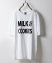 NUMBER (N)INE MILK COOKIES T-SHIRT ナンバーナイン トップス カットソー Tシャツ ホワイト ブラック【送料無料】