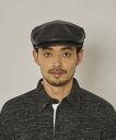 arth arth Side AJS Leather Hunting オーバーライド 帽子 ハンチング・ベレー帽 ブラック【送料無料】