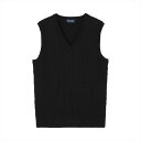 【SALE/10%OFF】BRICK HOUSE by Tokyo Shirts Vネックニットベスト バスケット柄 メンズ BM05J100DM50V00-49 トーキョーシャツ トップス ベスト・ジレ ブラック【送料無料】