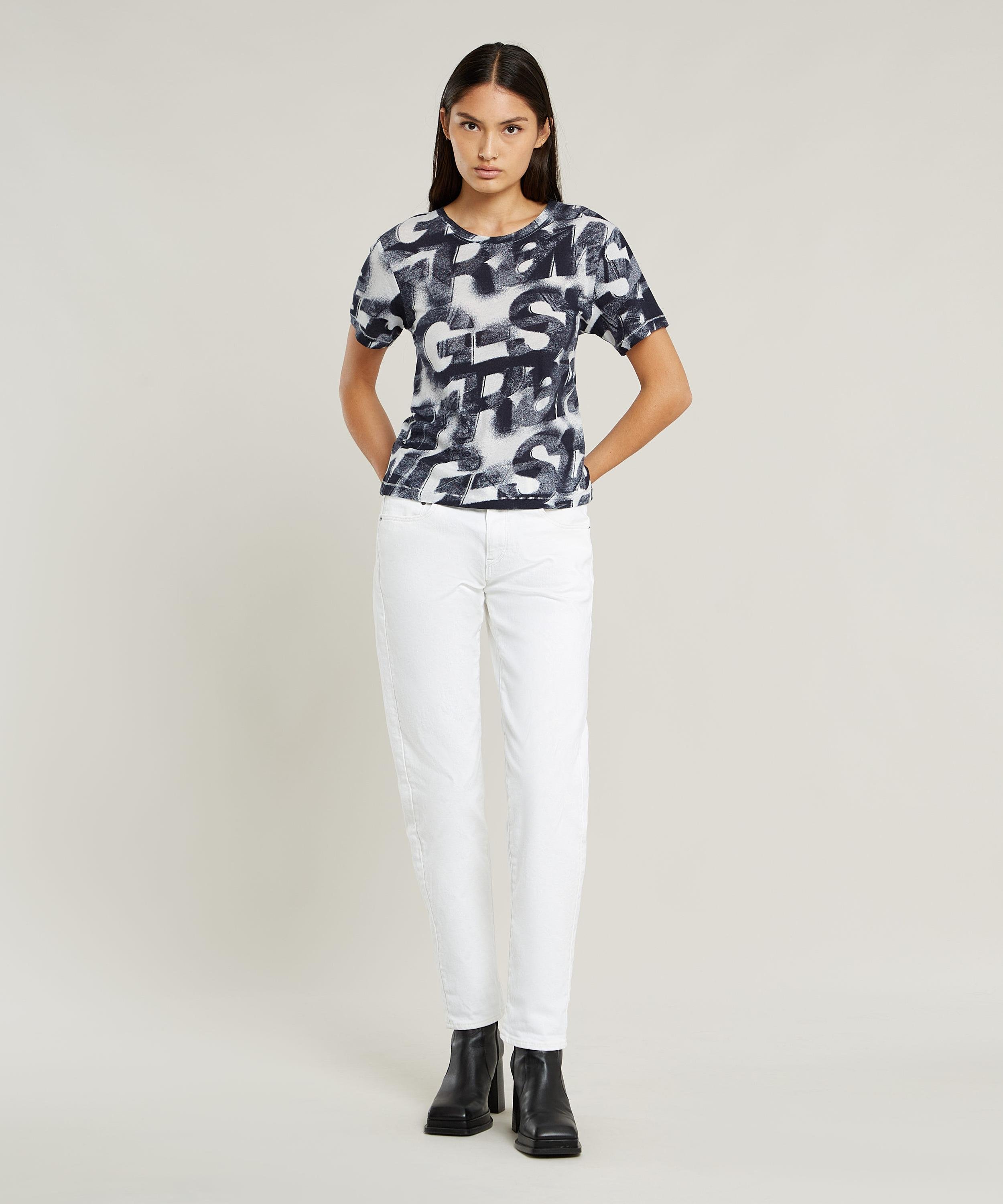 ��SALE��40%OFF��G-Star RAW �ڸ�������åס�SPRAYED LETTERS TOP/���ץ졼����ե��å��ץ��ȥ���T����� �������������� �ȥåץ� ���åȥ�����T����� �ۥ磻��