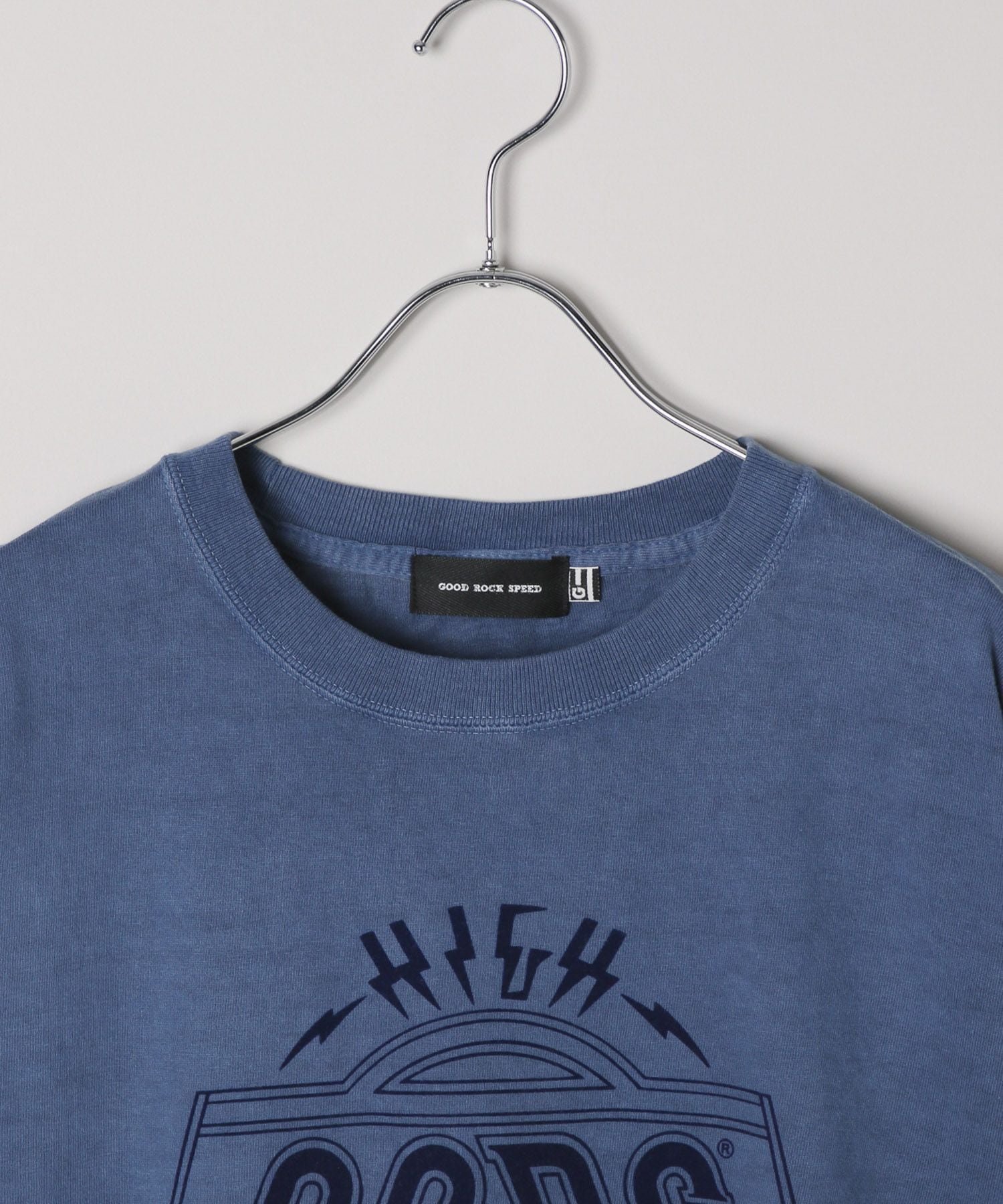 A part by 【WEB限定・セレクト】フロッキープリントTシャツ アパートバイ トップス カットソー・Tシャツ ブルー【送料無料】