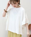 AMERICAN HOLIC 【予約】バックフリル半袖プルオーバー アメリカン ホリック トップス カットソー・Tシャツ ネイビー ホワイト ピンク ブラウン