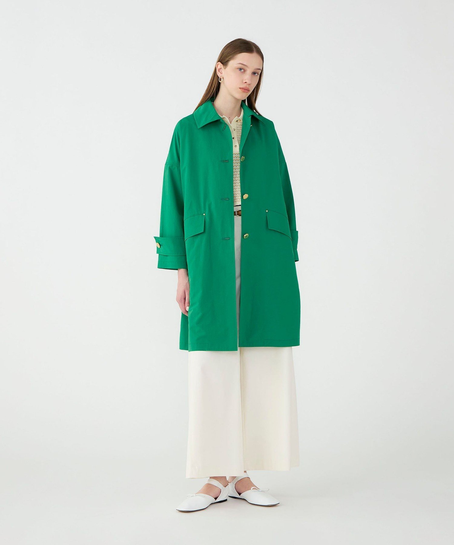 TOMORROWLAND BUYING WEAR 【別注】MACKINTOSH HUMBIE LONG コート トゥモローランド ジャケット・アウター ステンカラーコート グリーン【送料無料】