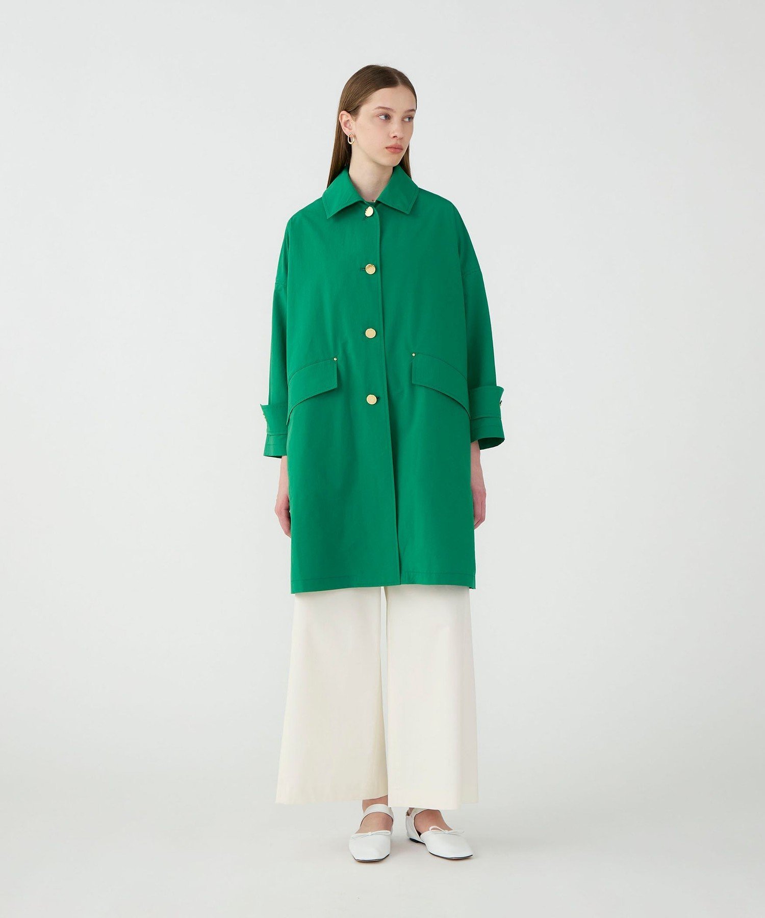 TOMORROWLAND BUYING WEAR 【別注】MACKINTOSH HUMBIE LONG コート トゥモローランド ジャケット・アウター ステンカラーコート グリーン【送料無料】