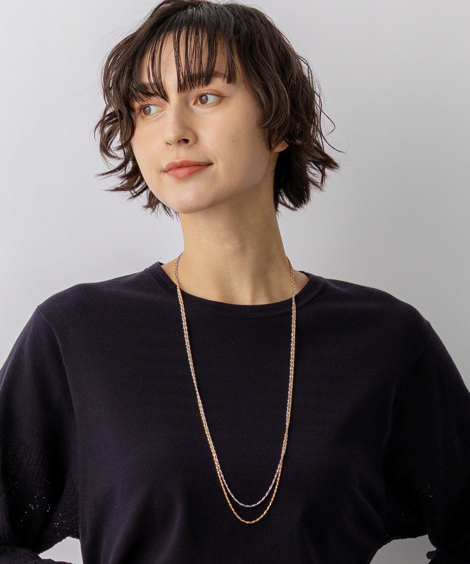 【SALE／30%OFF】23区 3WAY ミックスカラー チェーン ネックレス ニジュウサンク アクセサリー・腕時計 ネックレス ゴールド【送料無料】