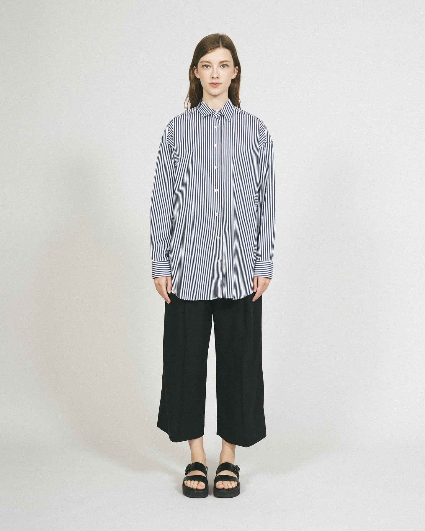 (W)【マッキントッシュ公式】DINVIN SPLITTED BACK マッキントッシュ トップス シャツ・ブラウス ネイビー