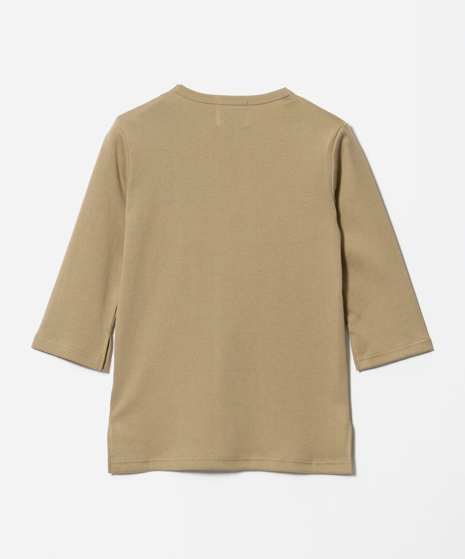 ＜conte＞コットン キーネック Tシャツ ユナイテッドアローズ トップス カットソー・Tシャツ ベージュ ブラック