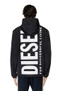 ディーゼル 【SALE／52%OFF】DIESEL メンズ ジャケット マウンテンパーカー ディーゼル ジャケット・アウター ブルゾン・ジャンパー ブラック レッド【送料無料】