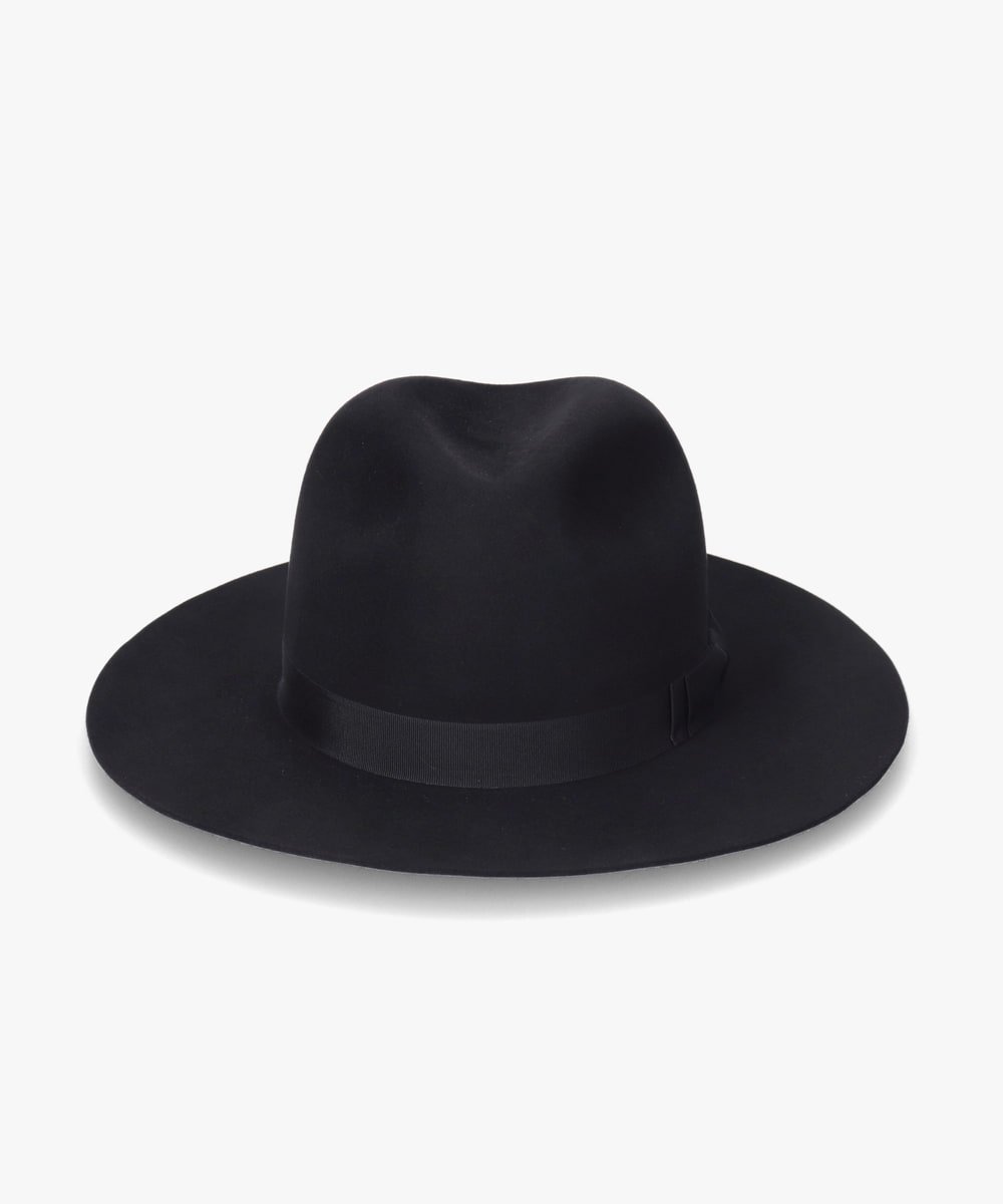 arth Beaver Long Brim Fedora オーバーライド 帽子 ハット ブラック ホワイト