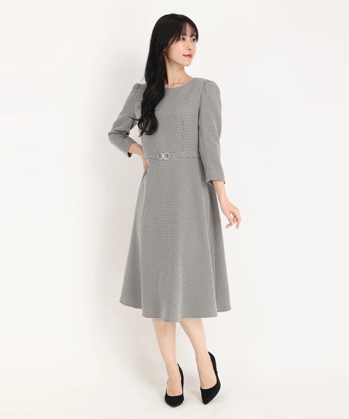 UNIVERVAL MUSE リボンバックルワンピース ストロベリーフィールズ ワンピース・ドレス ワンピース ブラック ベージュ ネイビー【送料無料】のサムネイル