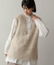 【SALE/20%OFF】Bou Jeloud ブークレシャギーVネックベスト バブ / ブージュルード トップス ベスト・ジレ グレー ホワイト【送料無料】