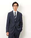 COMME CA ISM 【セットアップ対応】デニムライクプリントジャージー ジャケット コムサイズム スーツ・フォーマル スーツジャケット ネイビー ブラック...