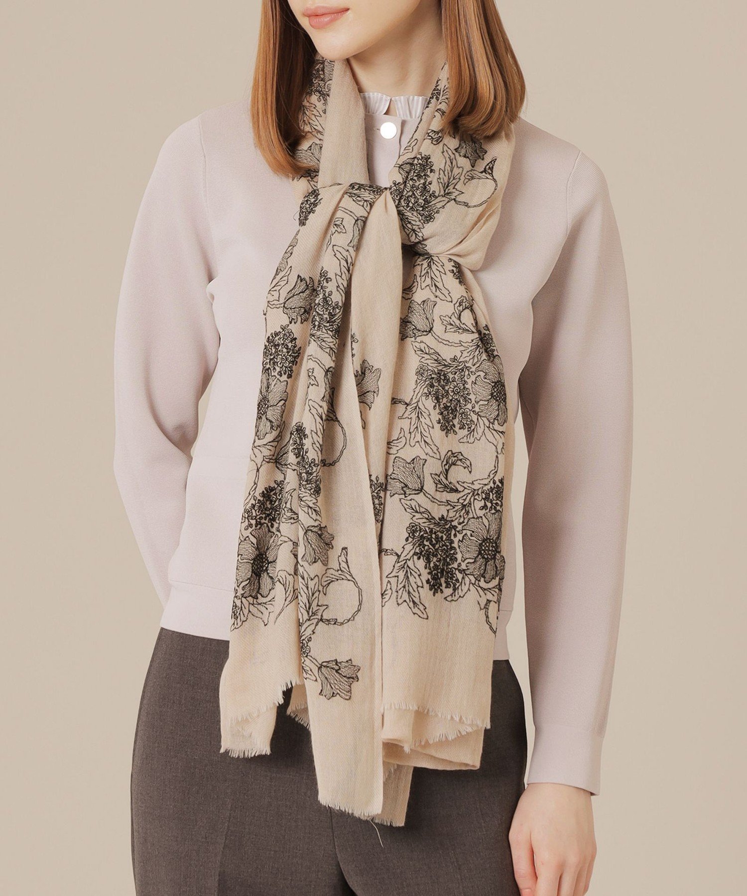 MACKINTOSH LONDON バイブリーエンブロイダリーストール マッキントッシュ ロンドン ファッション雑貨 ..