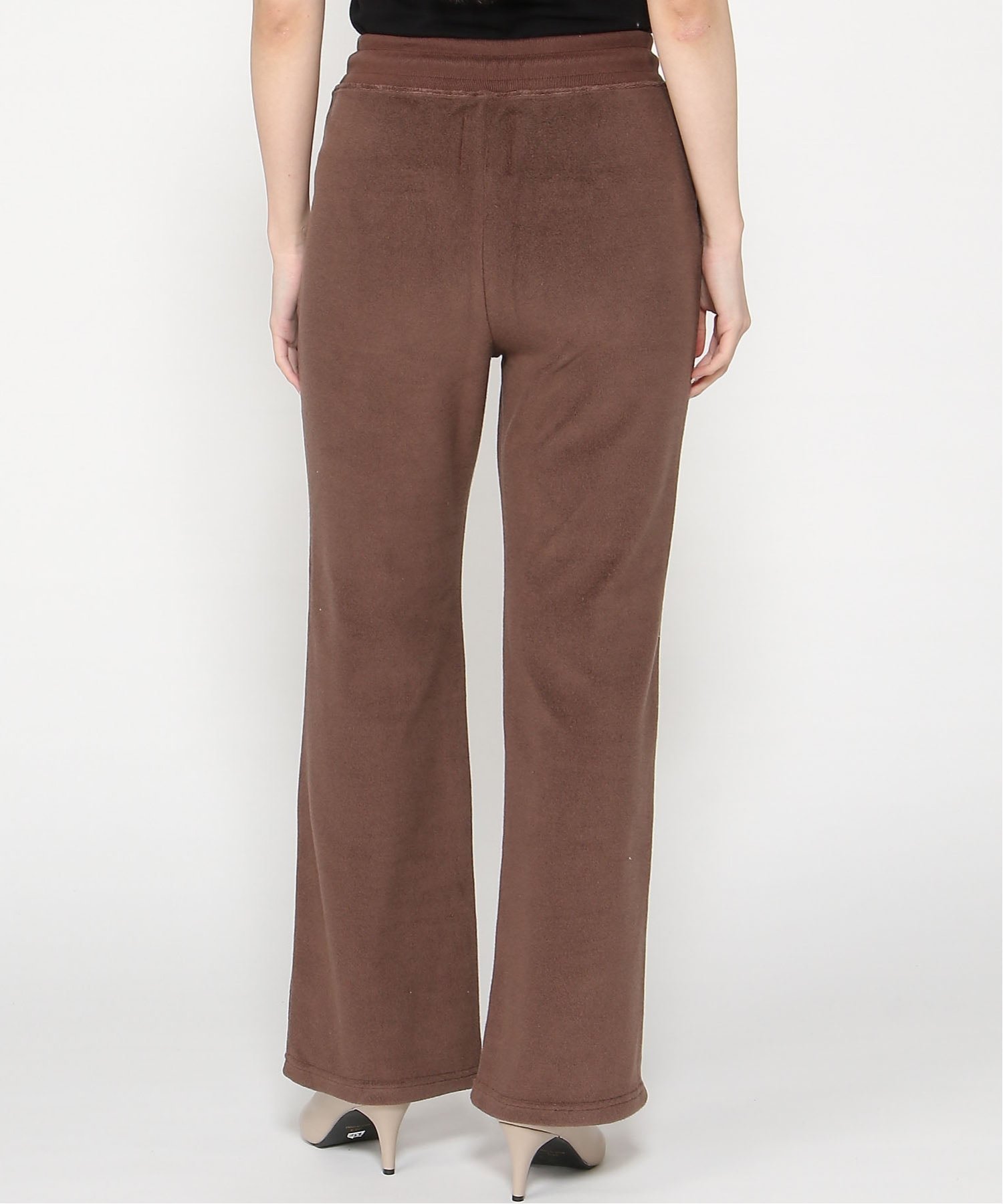 【SALE／30%OFF】SEAGREEN (W)PLANE PILE FLARE PANTS タトラスコンセプトストア パンツ ジャージ・スウェットパンツ ブラウン【送料無料】