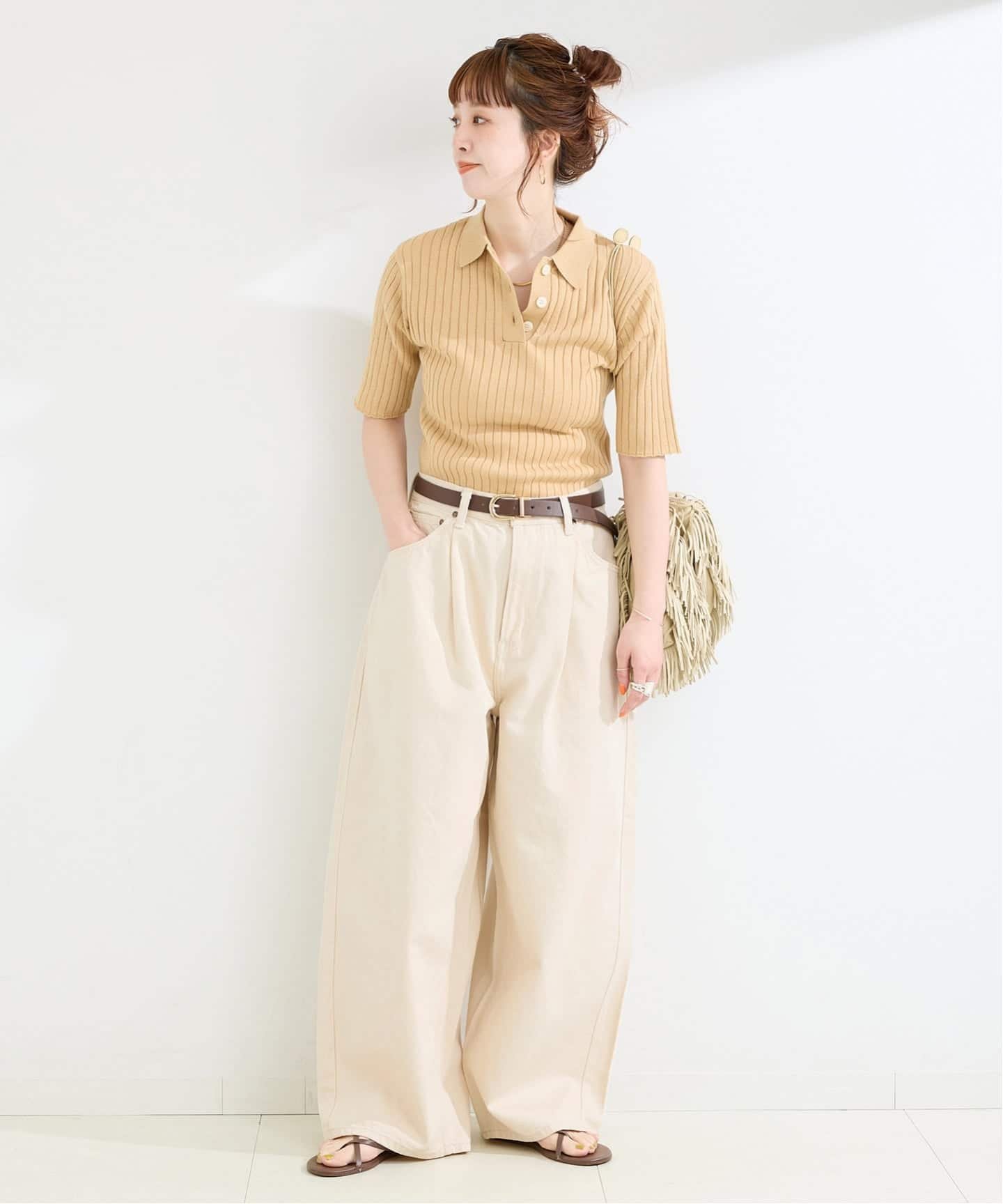 B.C STOCK 【WEB+一部店舗限定】LEE / リー TUCK RIDERS PANTS ベーセーストック パンツ ジーンズ・デニムパンツ ネイビー ホワイト【送料無料】