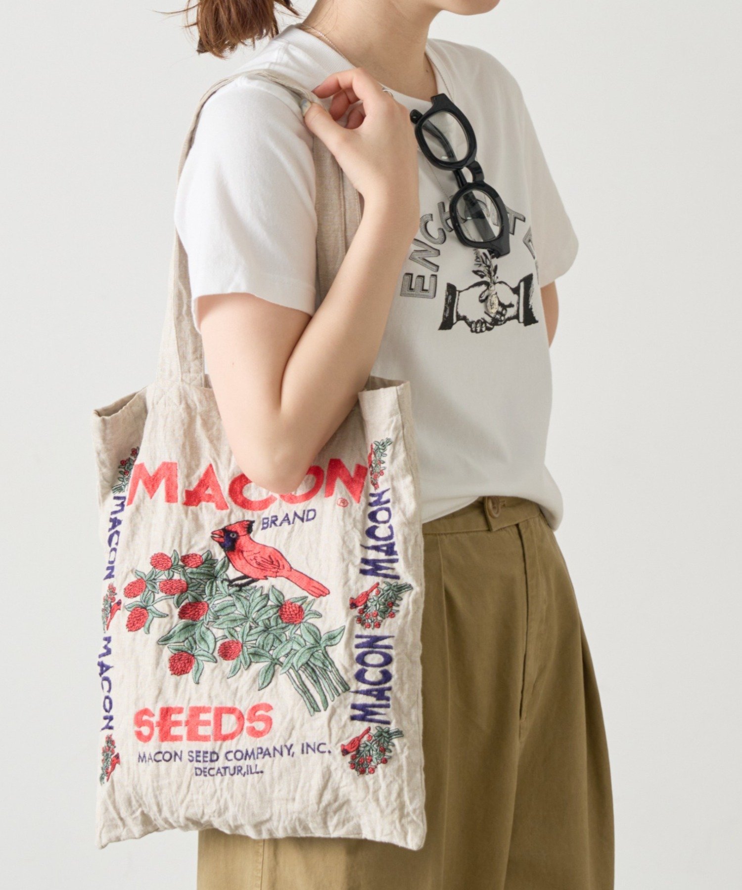 【SALE／5%OFF】BEARDSLEY リネンシードバッグ《FRIPIER》 ビアズリー バッグ その他のバッグ ベージュ【送料無料】