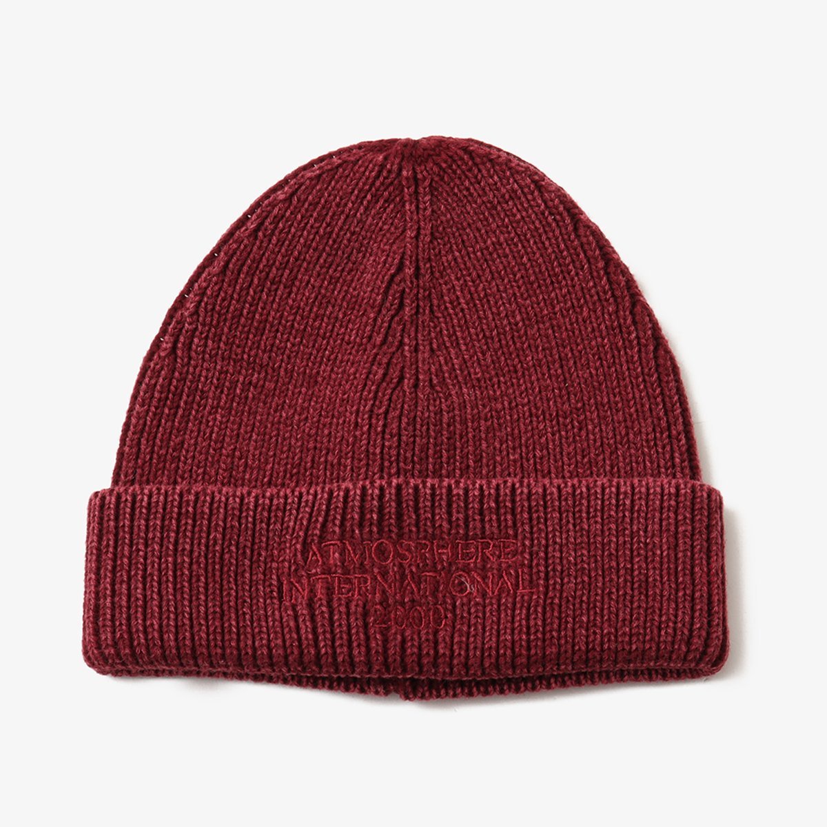 atmos atmos Embroidery Logo Knit Beanie RED アトモス 帽子 ニット帽・ビーニー レッド【送料無料】