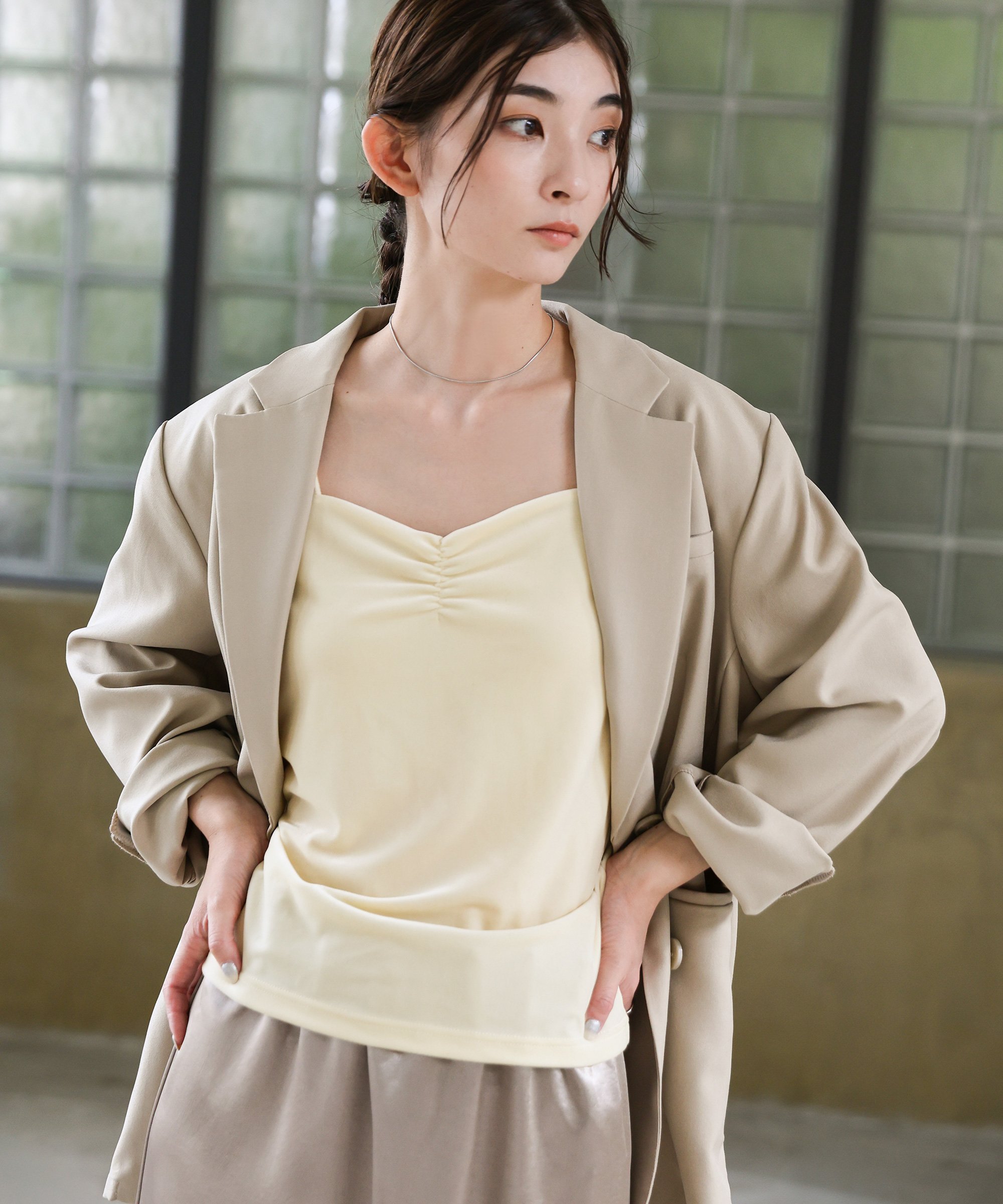 【SALE／50%OFF】SELECT MOCA ベロアカップ付きキャミソール セレクトモカ トップス キャミソール
