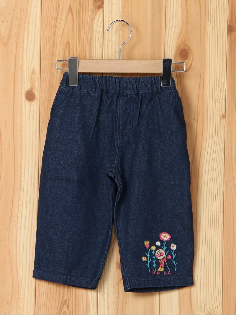 【SALE／50%OFF】ANPANMAN KIDS COLLECTION APKC/(K)フラワーワイドパンツ アンパンマンキッズコレクション パンツ/ジーンズ キッズパンツ ネイビー ブラウン