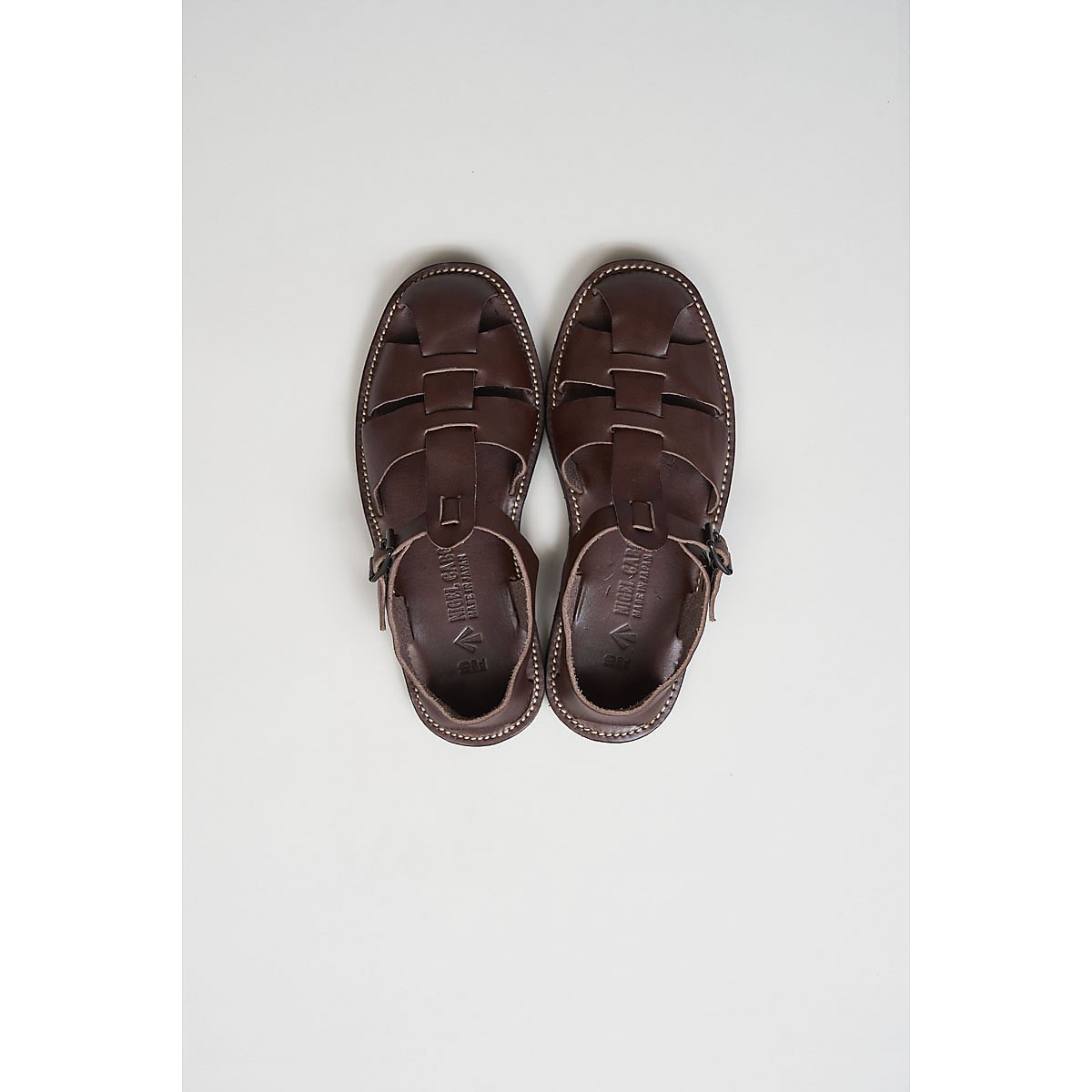Nigel Cabourn MAN / レザーグルカサンダル ナイジェル・ケーボン シューズ・靴 サンダル ブラウン ブラック【送料無料】