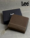 【SALE/3%OFF】Lee Lee 財布 メンズ 二つ折り レザー ラウンドファスナー ウォレット ラザル 財布・ポーチ・ケース 財布 ブラウン カーキグリ...
