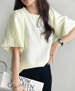 【SALE/37%OFF】GeeRA ワッシャー素材バルーン袖Tブラウス ジーラ トップス シャツ・ブラウス ホワイト ブラック ピンク