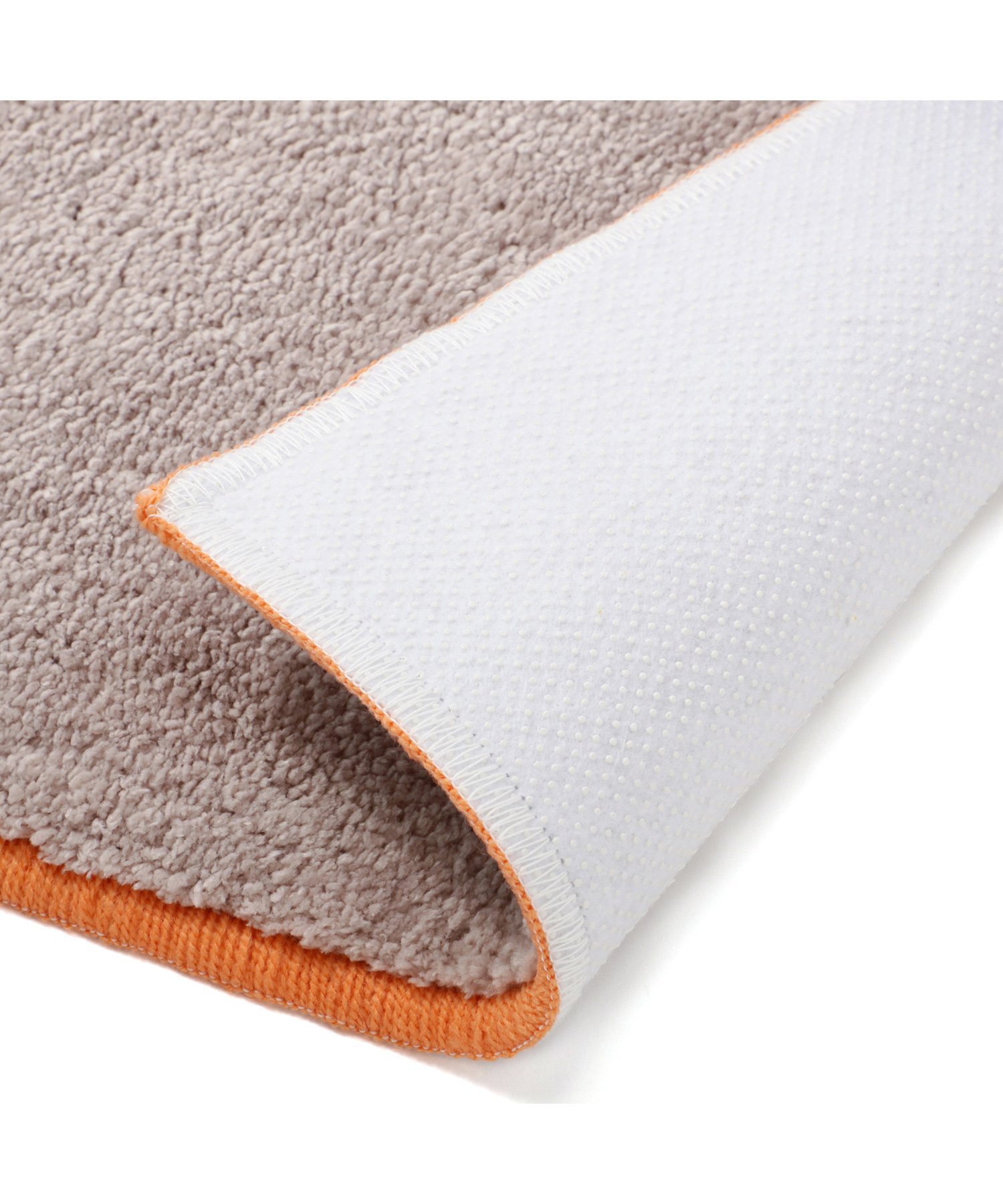 バイカラー キッチンマット S ベージュ*オレンジ