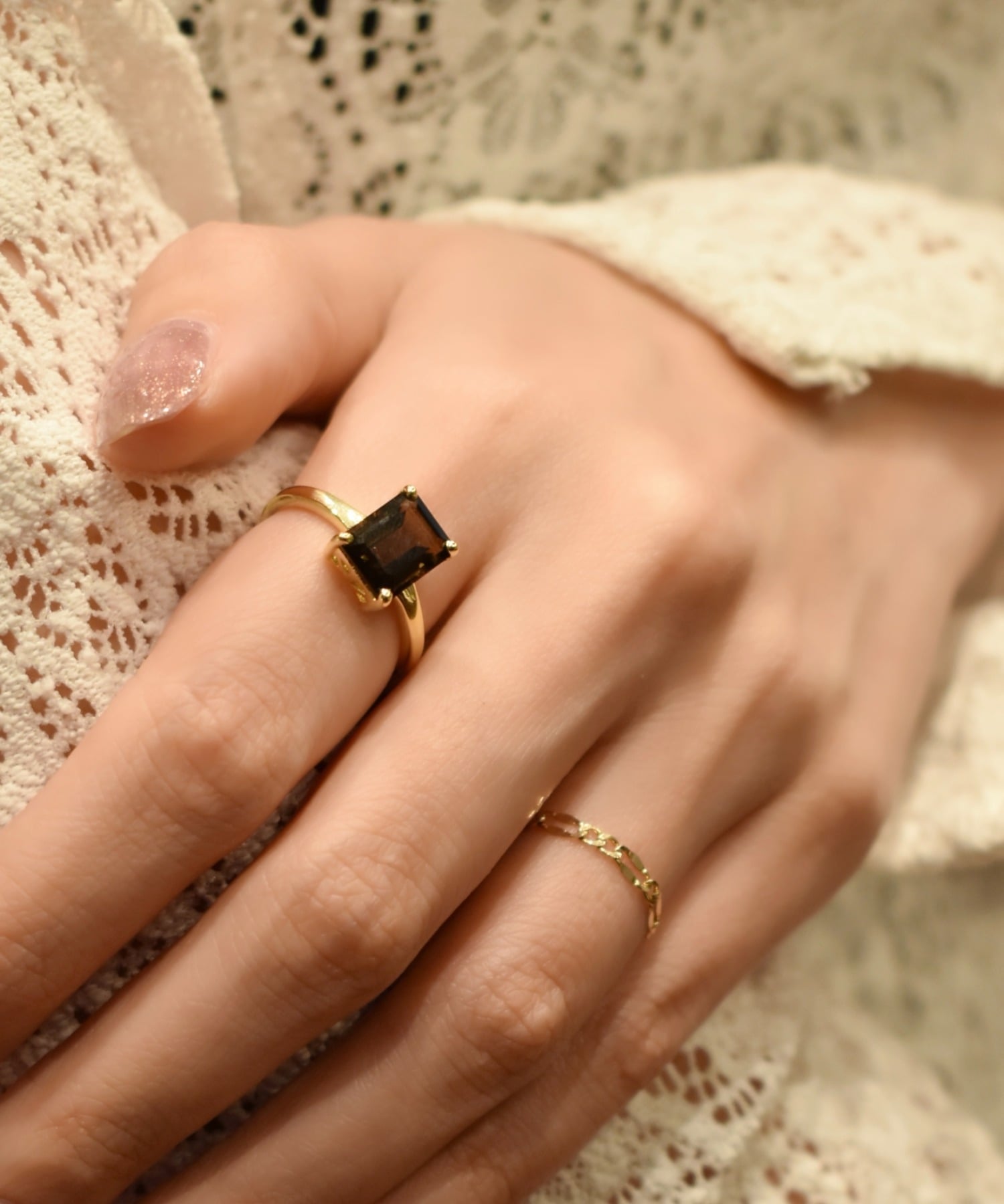 les bon bon les bonbon/allure pierce/アリュール リング 10金 フォブ アクセサリー・腕時計 リング・指輪 ゴールド