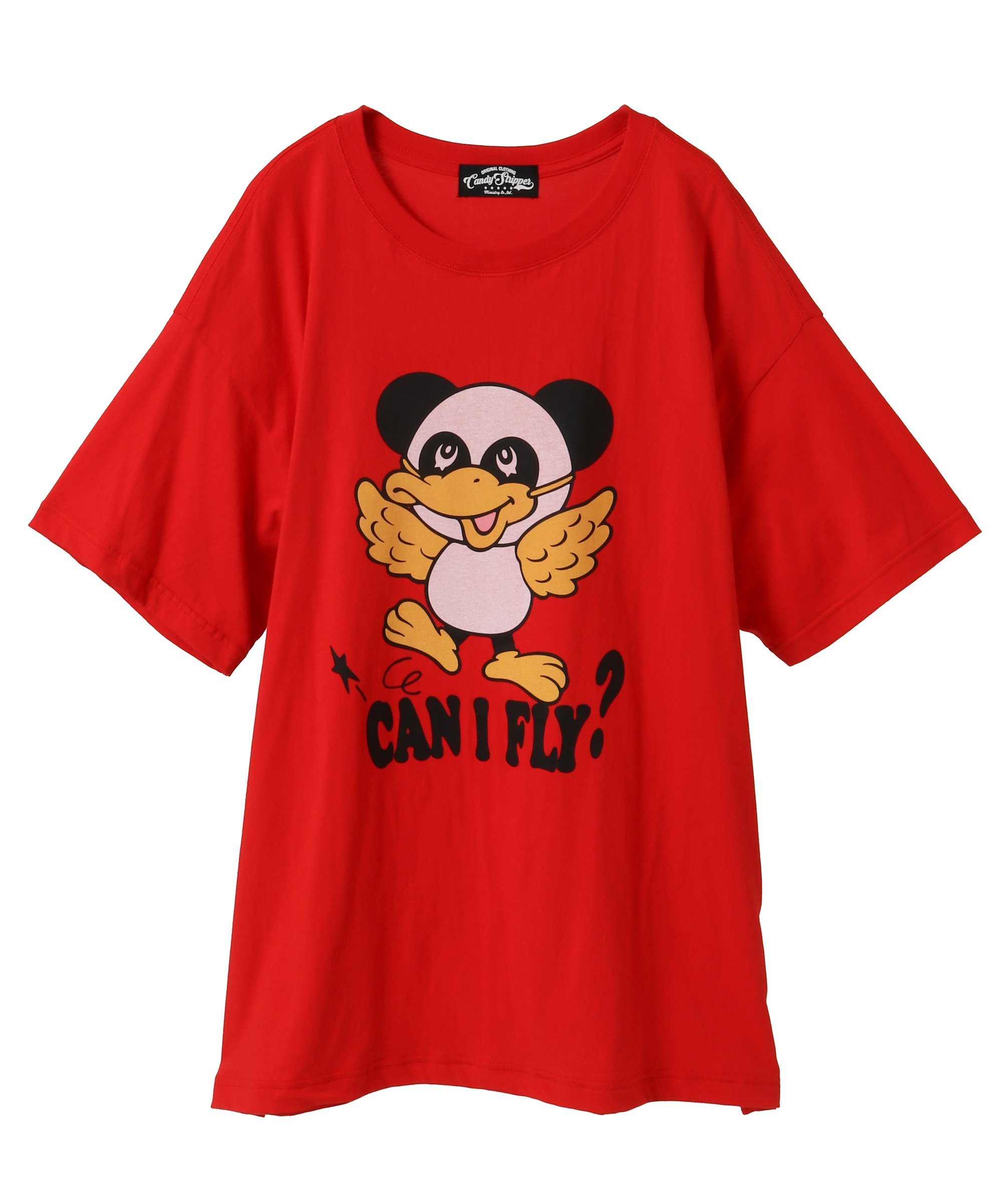 【SALE／50%OFF】Candy Stripper CANIFLY? BIG TEE キャンディストリッパー トップス カットソー・Tシャツ レッド ブラック ホワイト ブルー