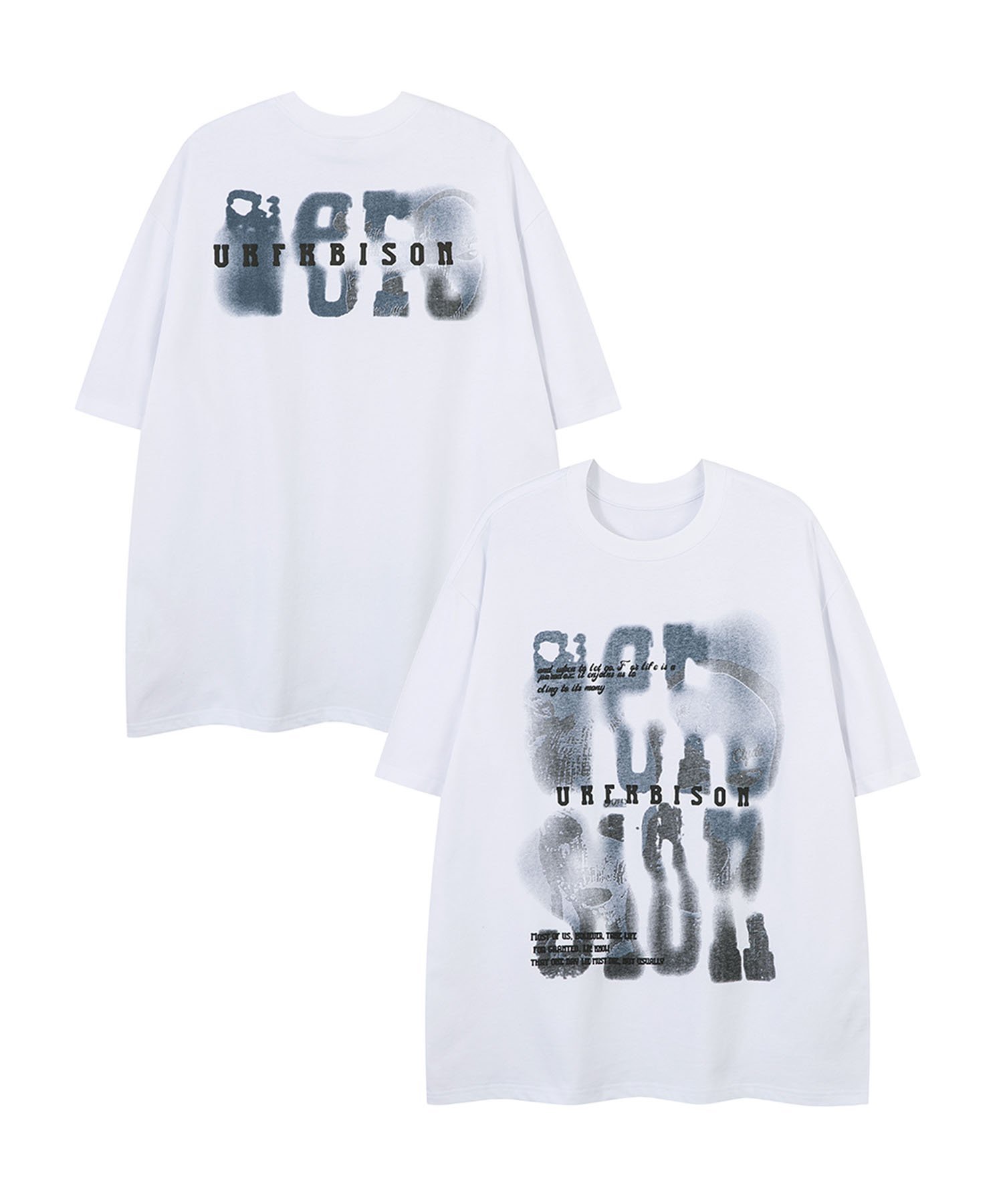 HOOK 【HOOK】レタープリントTシャツ アイモハ トップス カットソー・Tシャツ ブラック ホワイト レッド