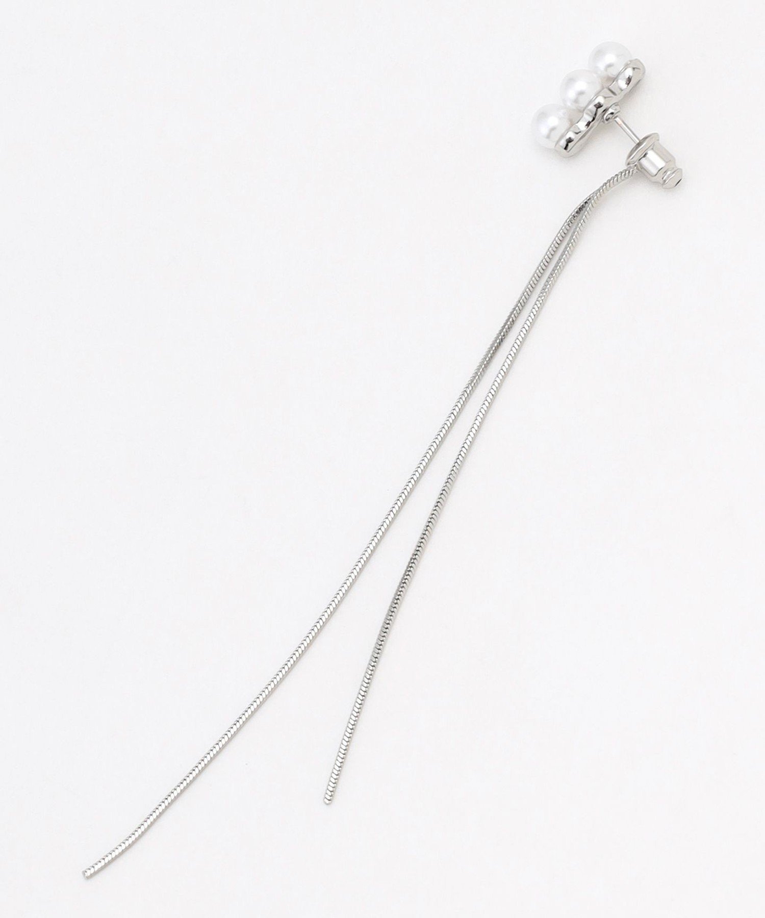 【SALE／30%OFF】ANY 【WEB限定】ロングチェーンパールピアス(両耳用) エニィ アクセサリー・腕時計 ピアス シルバー ゴールド