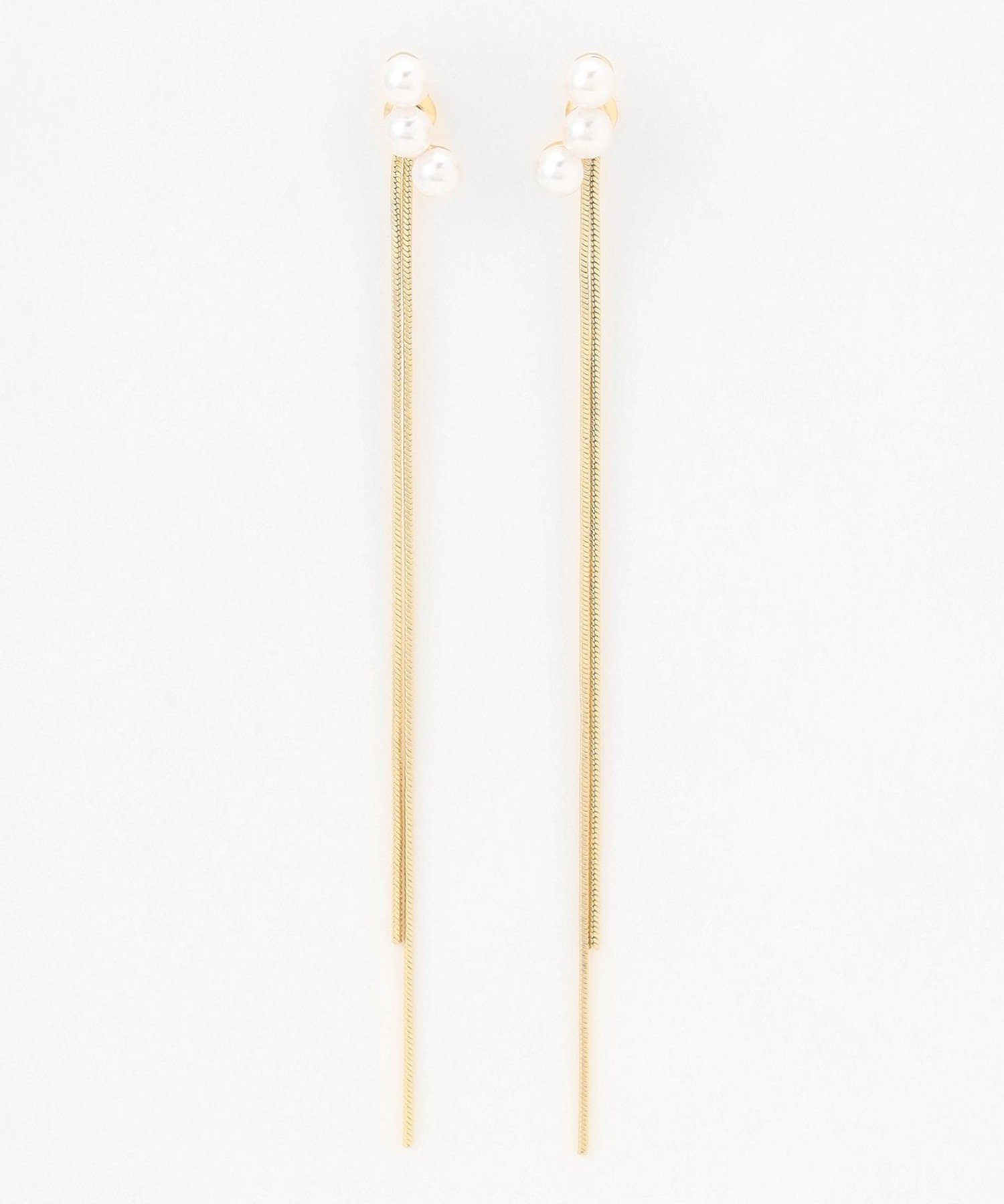 【SALE／30%OFF】ANY 【WEB限定】ロングチェーンパールピアス(両耳用) エニィ アクセサリー・腕時計 ピアス シルバー ゴールド