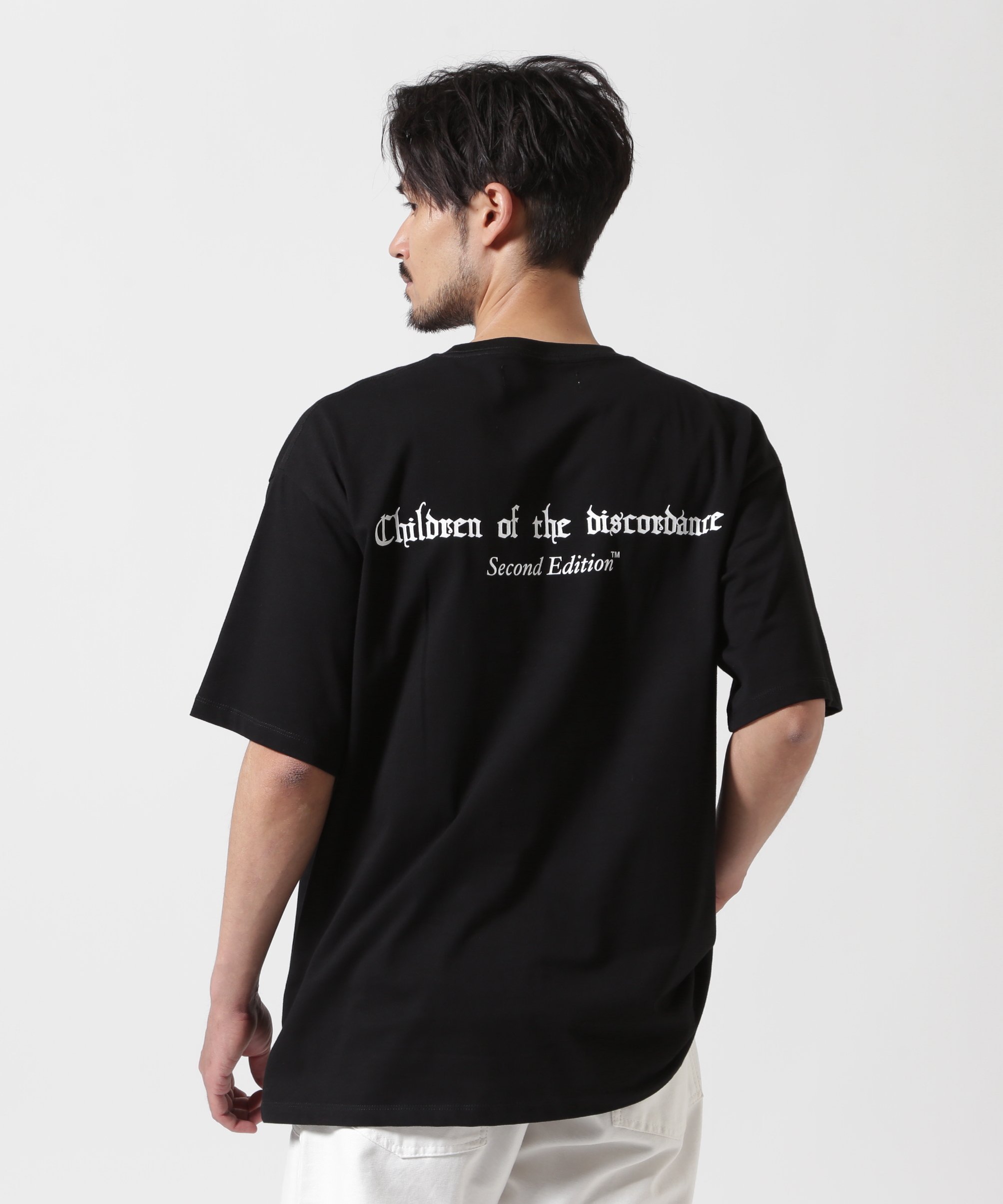 Children of the discordance / beyond Real Tee ビーセカンド トップス カットソー・Tシャツ ブラック ホワイト